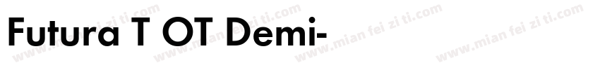 Futura T OT Demi字体转换
